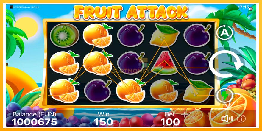 Máquina de jogos Fruit Attack - chance de ganhar dinheiro, foto 2