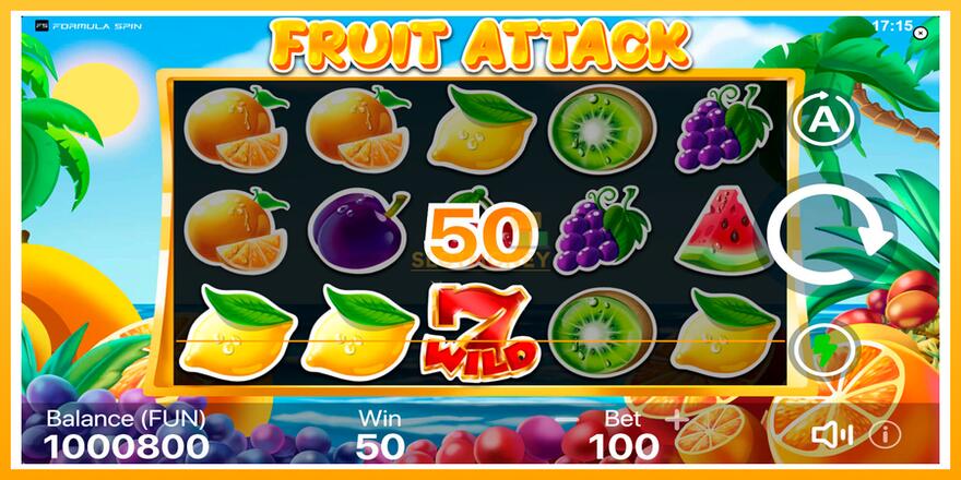 Máquina de jogos Fruit Attack - chance de ganhar dinheiro, foto 4