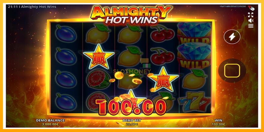 Máquina de jogos Almighty Hot Wins - chance de ganhar dinheiro, foto 3