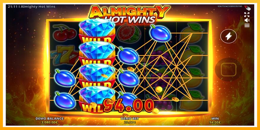 Máquina de jogos Almighty Hot Wins - chance de ganhar dinheiro, foto 4