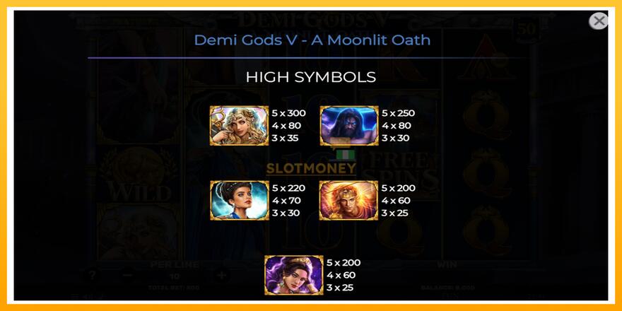 Máquina de jogos Demi Gods V – A Moonlit Oath - chance de ganhar dinheiro, foto 6