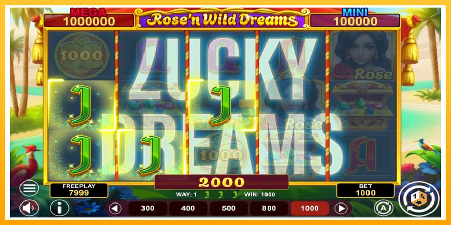 Máquina de jogos Rose’n Wild Dreams Hold & Win - chance de ganhar dinheiro, foto 3