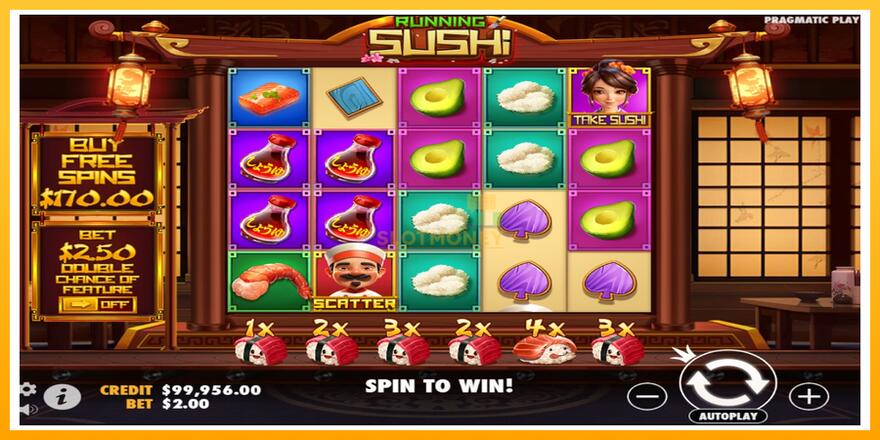 Máquina de jogos Running Sushi - chance de ganhar dinheiro, foto 2