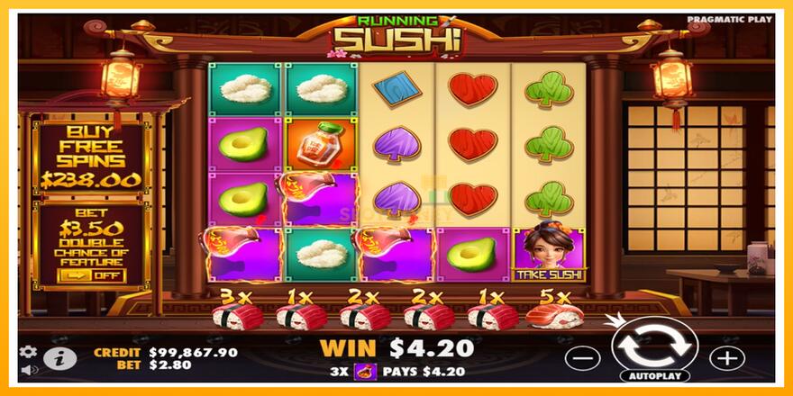 Máquina de jogos Running Sushi - chance de ganhar dinheiro, foto 4