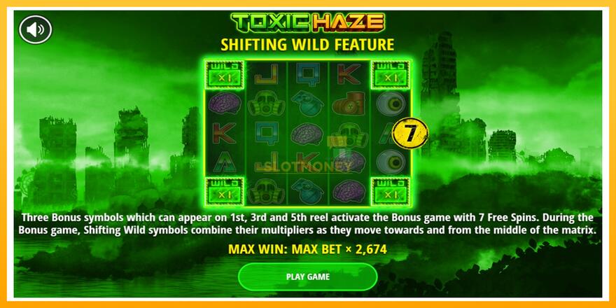 Máquina de jogos Toxic Haze - chance de ganhar dinheiro, foto 1