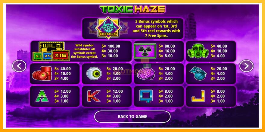 Máquina de jogos Toxic Haze - chance de ganhar dinheiro, foto 5