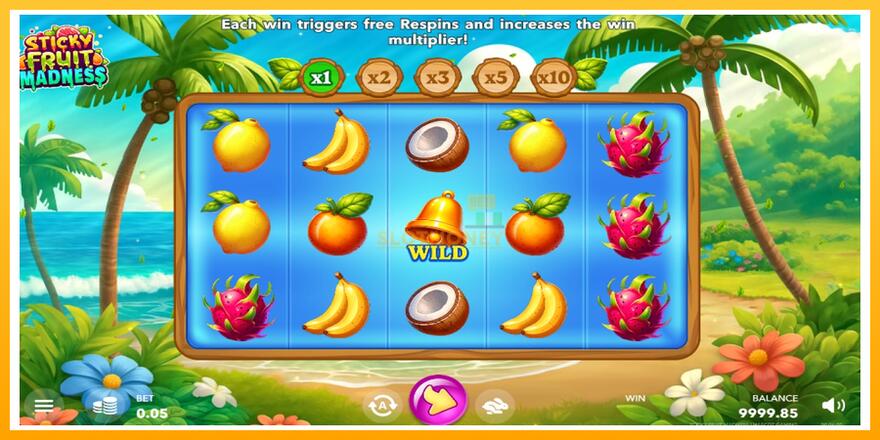 Máquina de jogos Sticky Fruit Madness - chance de ganhar dinheiro, foto 2