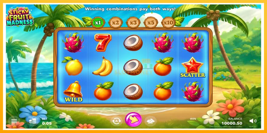 Máquina de jogos Sticky Fruit Madness - chance de ganhar dinheiro, foto 4