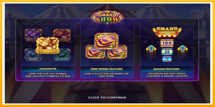 Máquina de jogos The Grand Show - chance de ganhar dinheiro, foto 1