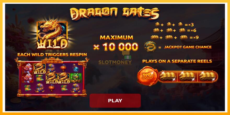 Máquina de jogos Dragon Gates - chance de ganhar dinheiro, foto 1