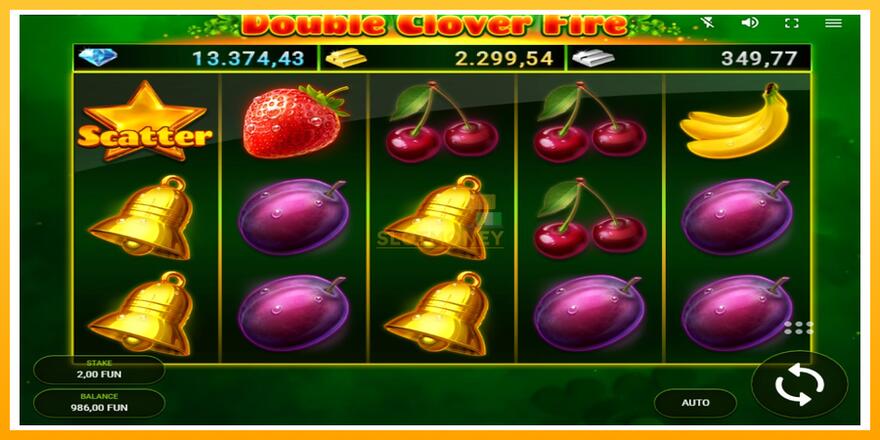 Máquina de jogos Double Clover Fire - chance de ganhar dinheiro, foto 2