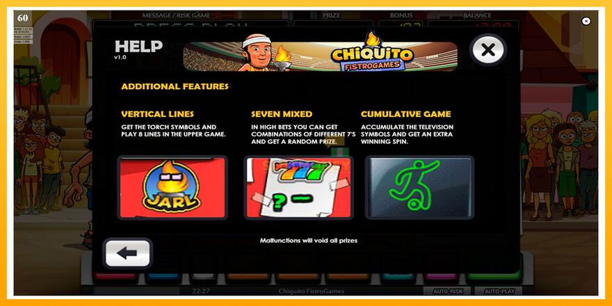 Máquina de jogos Chiquito FistroGames - chance de ganhar dinheiro, foto 7