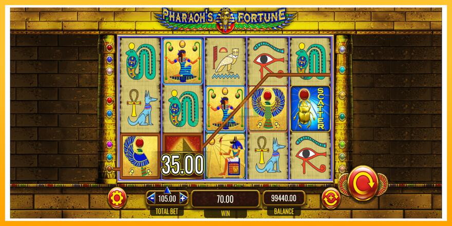 Máquina de jogos Pharaohs Fortune - chance de ganhar dinheiro, foto 3