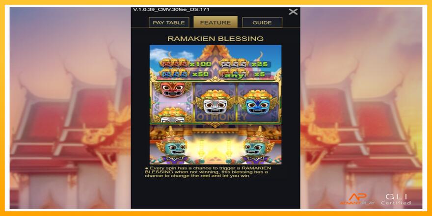 Máquina de jogos Ramakien Blessing - chance de ganhar dinheiro, foto 4