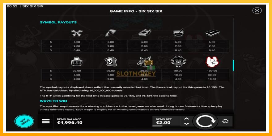 Máquina de jogos SixSixSix - chance de ganhar dinheiro, foto 5