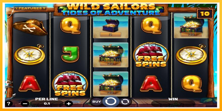 Máquina de jogos Wild Sailors – Tides of Adventure - chance de ganhar dinheiro, foto 3