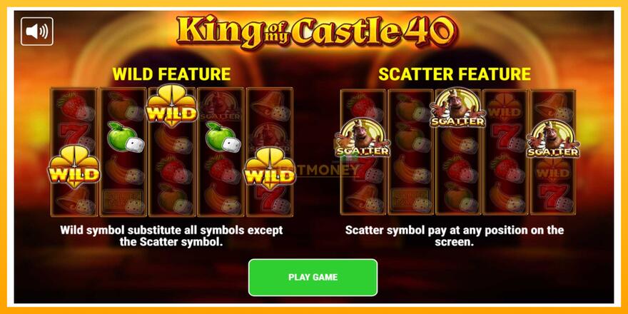 Máquina de jogos King of My Castle 40 - chance de ganhar dinheiro, foto 1