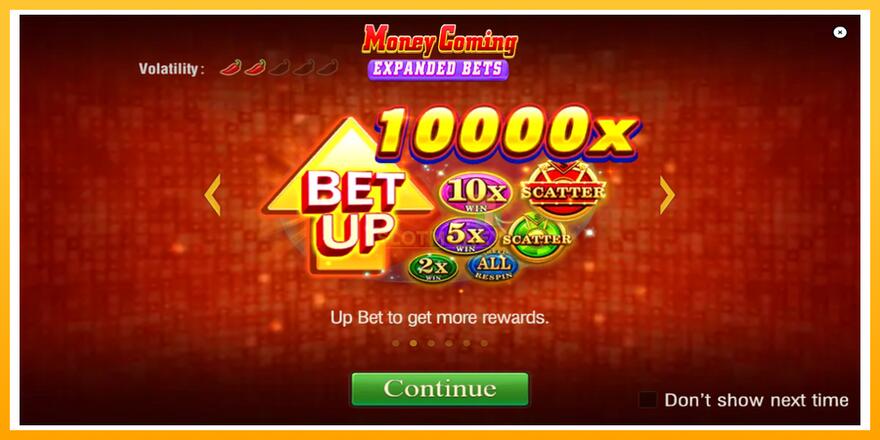 Máquina de jogos Money Coming 2 – Expanded Bets - chance de ganhar dinheiro, foto 1