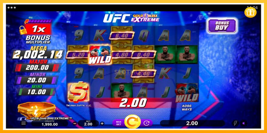 Máquina de jogos UFC Gold Blitz Extreme - chance de ganhar dinheiro, foto 2