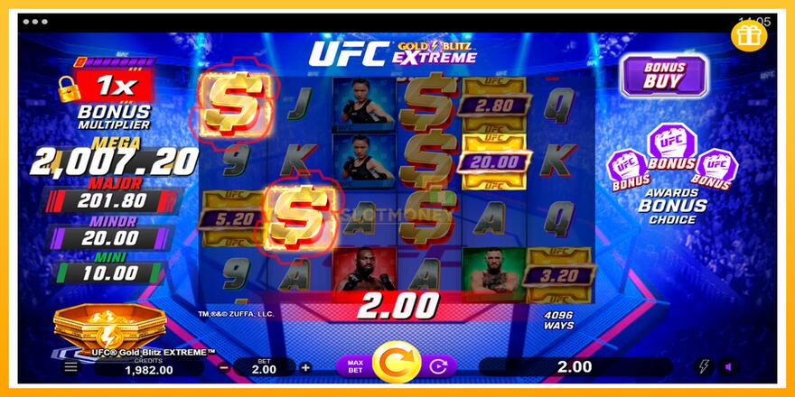 Máquina de jogos UFC Gold Blitz Extreme - chance de ganhar dinheiro, foto 3