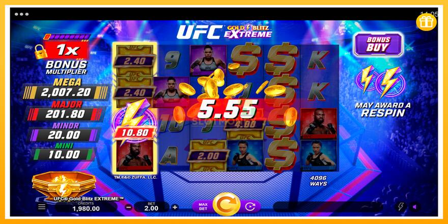 Máquina de jogos UFC Gold Blitz Extreme - chance de ganhar dinheiro, foto 4