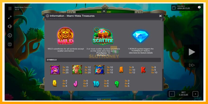 Máquina de jogos Mami Wata Treasures - chance de ganhar dinheiro, foto 6