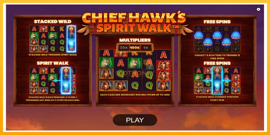 Máquina de jogos Chief Hawk’s Spirit Walk - chance de ganhar dinheiro, foto 1