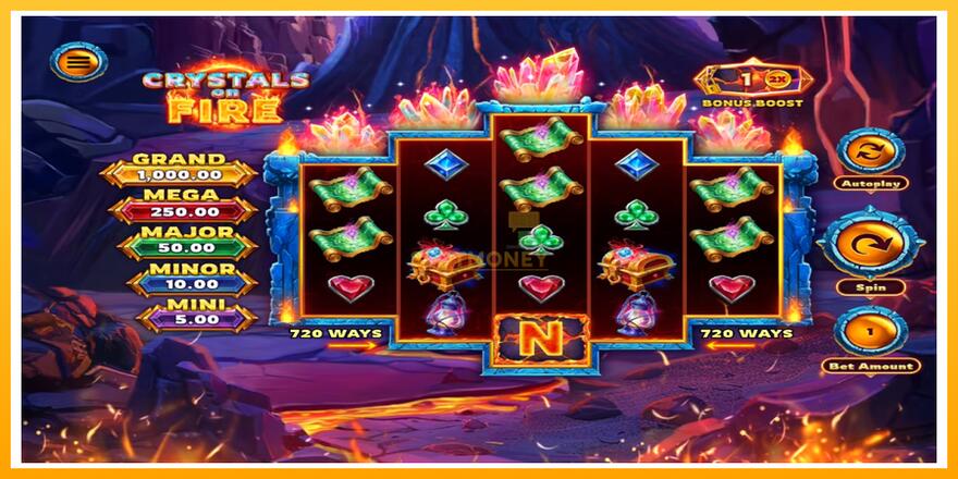 Máquina de jogos Crystals on Fire - chance de ganhar dinheiro, foto 1