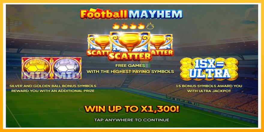 Máquina de jogos Football Mayhem - chance de ganhar dinheiro, foto 1