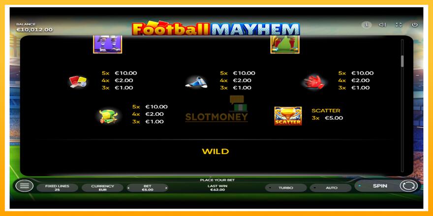 Máquina de jogos Football Mayhem - chance de ganhar dinheiro, foto 6