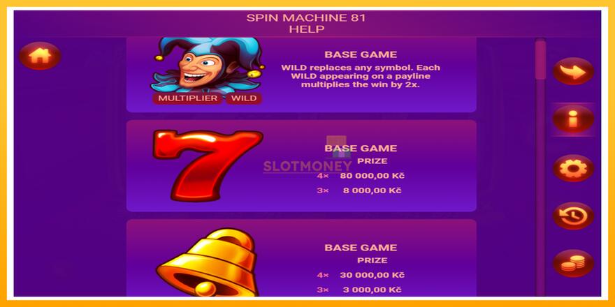 Máquina de jogos Spin Machine 81 - chance de ganhar dinheiro, foto 3