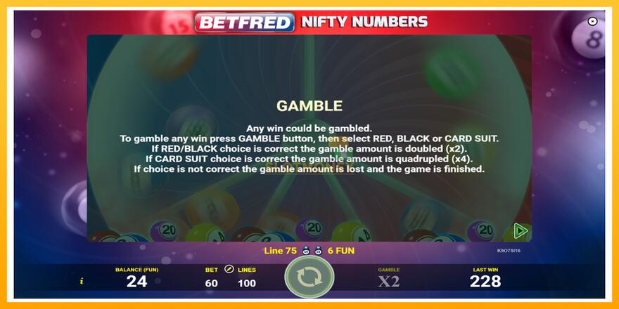 Máquina de jogos Betfred Nifty Numbers - chance de ganhar dinheiro, foto 6