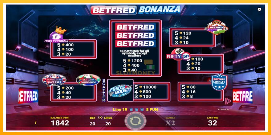 Máquina de jogos Betfred Bonanza - chance de ganhar dinheiro, foto 5