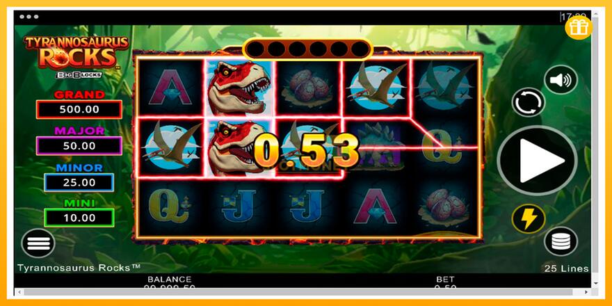 Máquina de jogos Tyrannosaurus Rocks - chance de ganhar dinheiro, foto 2