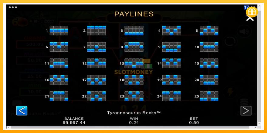 Máquina de jogos Tyrannosaurus Rocks - chance de ganhar dinheiro, foto 7