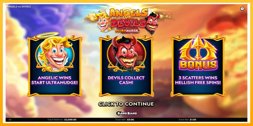 Máquina de jogos Angels vs Devils - chance de ganhar dinheiro, foto 1