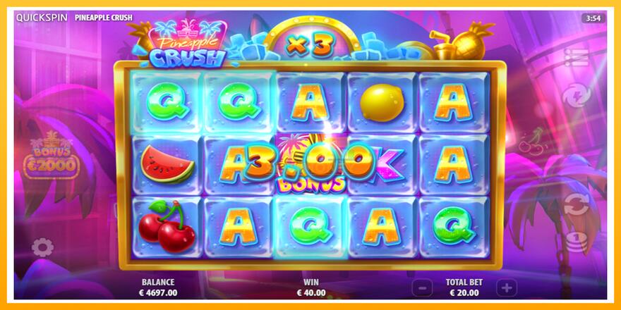 Máquina de jogos Pineapple Crush - chance de ganhar dinheiro, foto 3