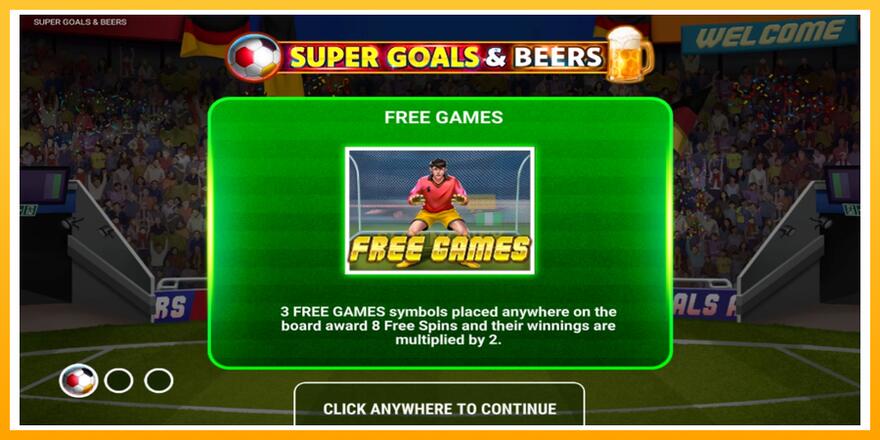 Máquina de jogos Super Goals & Beers - chance de ganhar dinheiro, foto 1