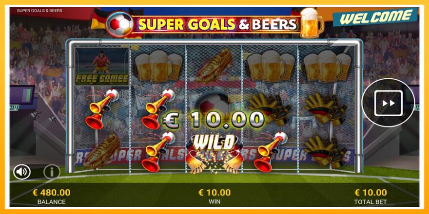 Máquina de jogos Super Goals & Beers - chance de ganhar dinheiro, foto 3