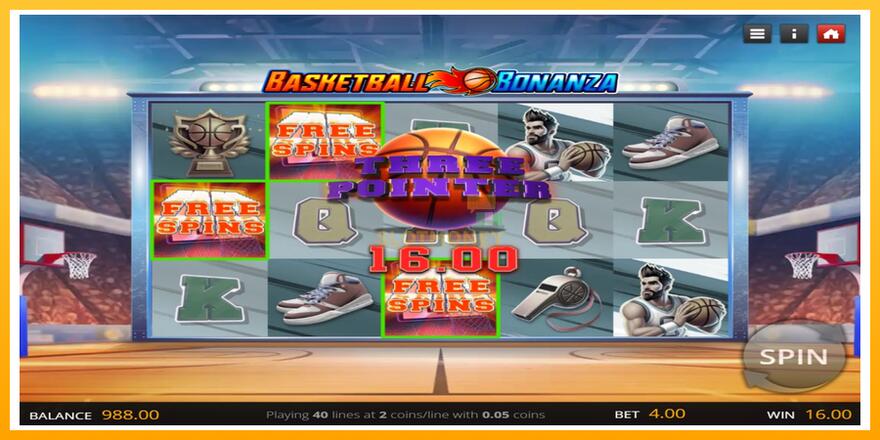 Máquina de jogos Basketball Bonanza - chance de ganhar dinheiro, foto 2