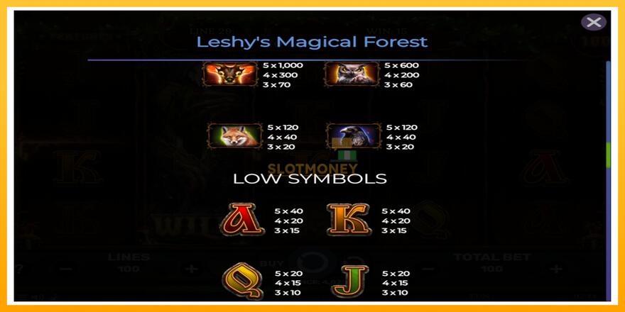 Máquina de jogos Leshys Magical Forest - chance de ganhar dinheiro, foto 6