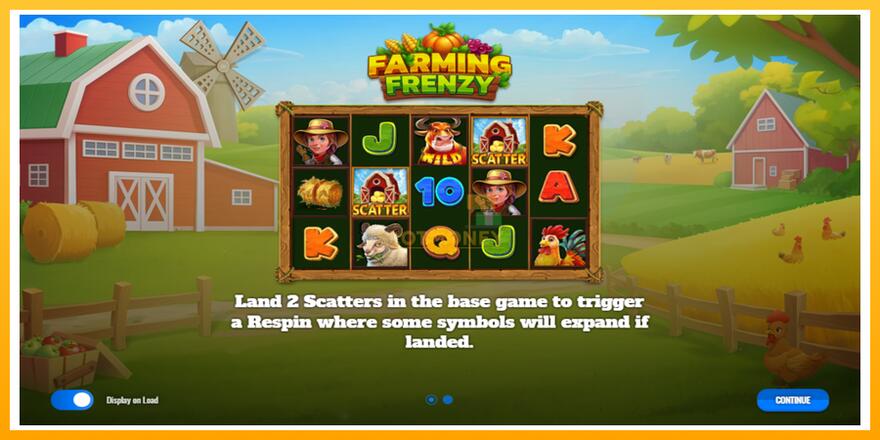 Máquina de jogos Farming Frenzy - chance de ganhar dinheiro, foto 1