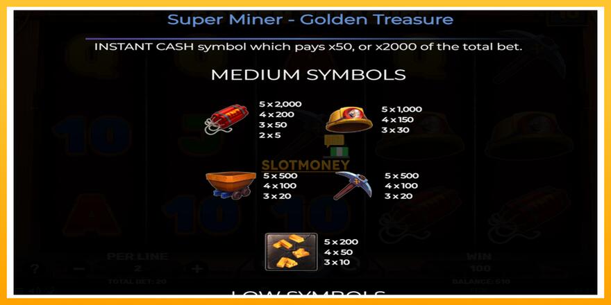 Máquina de jogos Super Miner - Golden Treasure - chance de ganhar dinheiro, foto 6