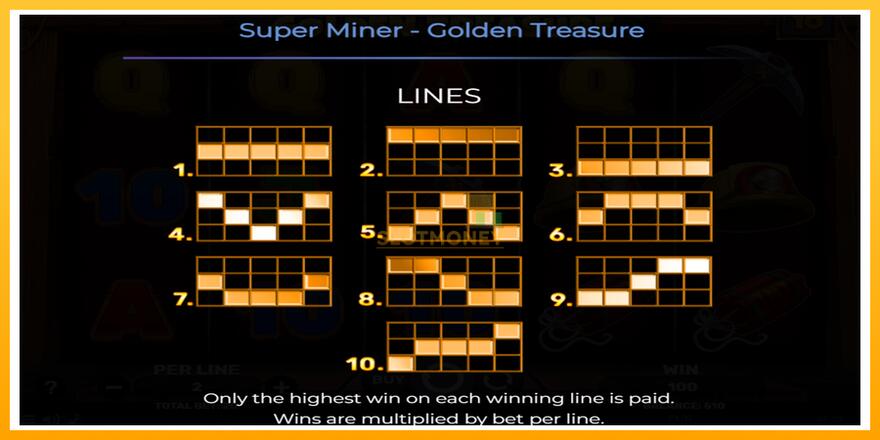 Máquina de jogos Super Miner - Golden Treasure - chance de ganhar dinheiro, foto 7