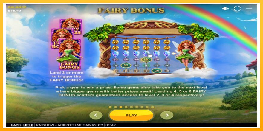 Máquina de jogos Rainbow Jackpots Megaways - chance de ganhar dinheiro, foto 4