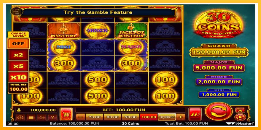 Máquina de jogos 30 Coins Score The Jackpot - chance de ganhar dinheiro, foto 2