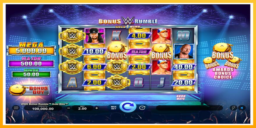 Máquina de jogos WWE Bonus Rumble Gold Blitz - chance de ganhar dinheiro, foto 1