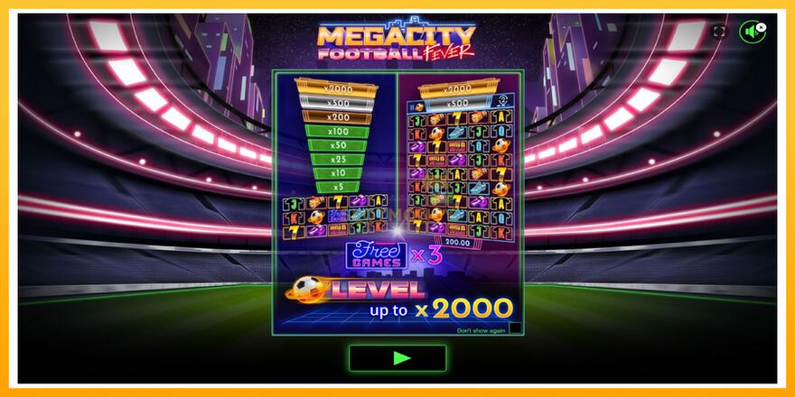 Máquina de jogos Megacity Football Fever - chance de ganhar dinheiro, foto 2