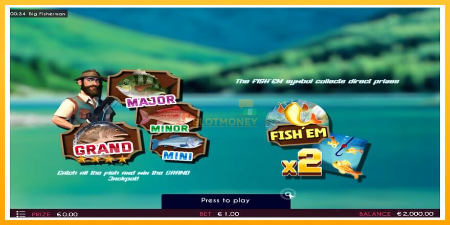 Máquina de jogos Big Fisherman - chance de ganhar dinheiro, foto 1