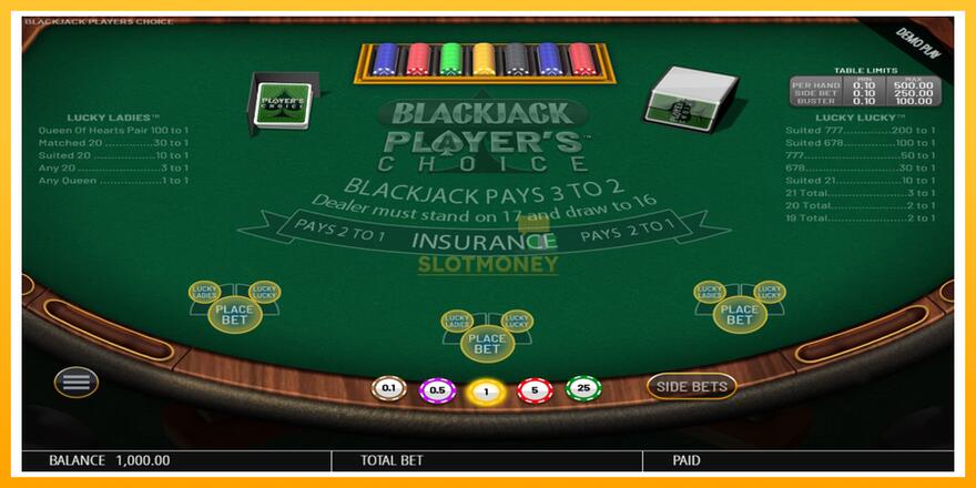 Máquina de jogos Blackjack Players Choice - chance de ganhar dinheiro, foto 3